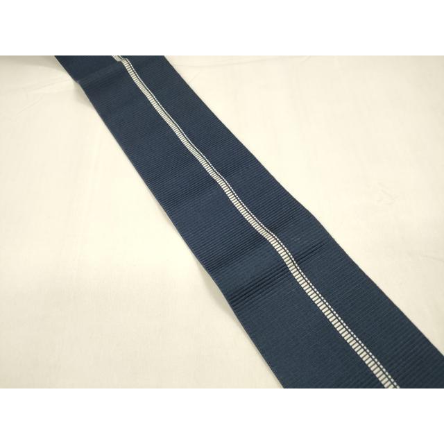 平和屋着物●男性　本場筑前博多織　両面　角帯　横段文　正絹　逸品　DABE5264ps 平和屋着物○男性 本場筑前博多織 角帯 間道 正絹 逸品 DAAZ4149cm