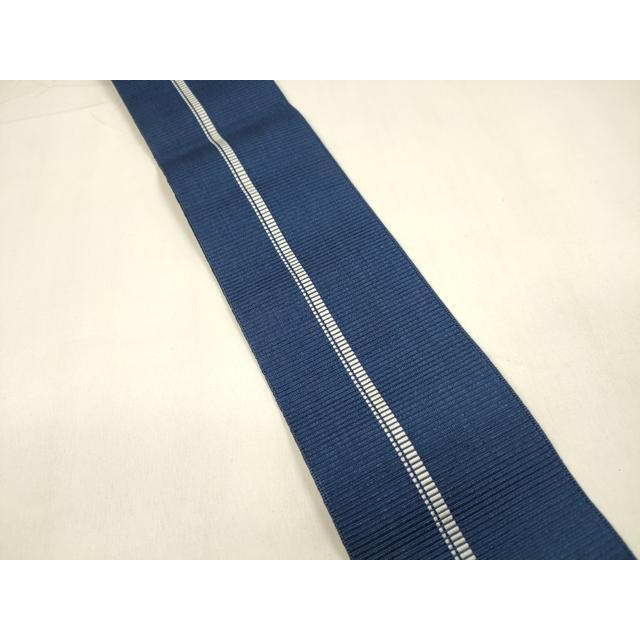 平和屋着物○男性 本場筑前博多織 角帯 間道 正絹 逸品 DAAZ4149cm