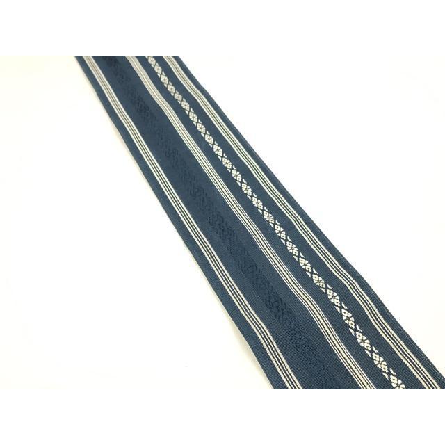 平和屋着物＊夏物　本場筑前博多織　男性　角帯　紗献上　正絹　逸品　DABA0058cm 平和屋着物＊夏物 本場筑前博多織 男性 角帯 紗献上 正絹 逸品
