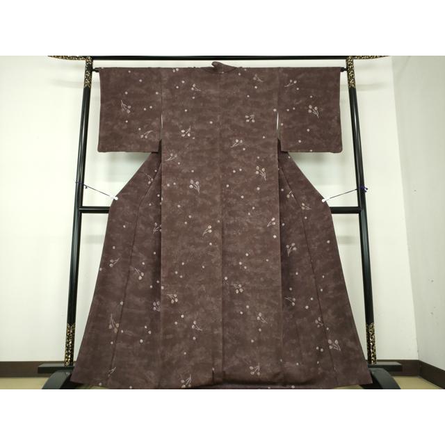 平和屋着物○上質な小紋 絞り 舞花文 暈し染め 正絹 逸品 DABA1177ps
