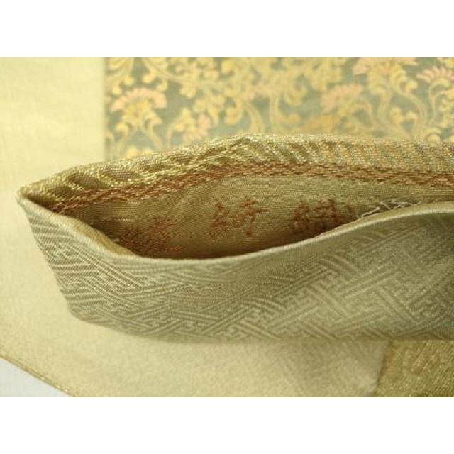 平和屋着物●極上　紋屋井関　御寮織　六通柄袋帯　花唐草　金銀糸　逸品　DZAB3913kh6 平和屋着物○極上 紋屋井関 御寮織 六通柄袋帯 花唐草 金銀糸 逸品