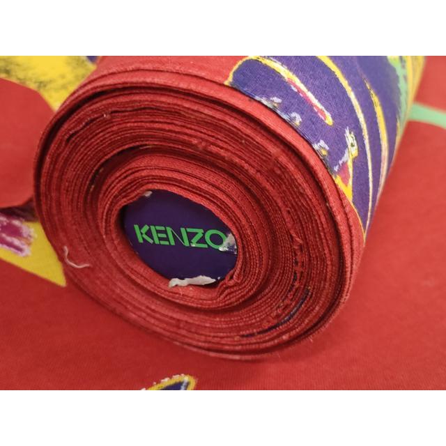 平和屋着物∴夏物 浴衣 反物 着尺 KENZO 高田賢三 魚 綿 逸品 未使用