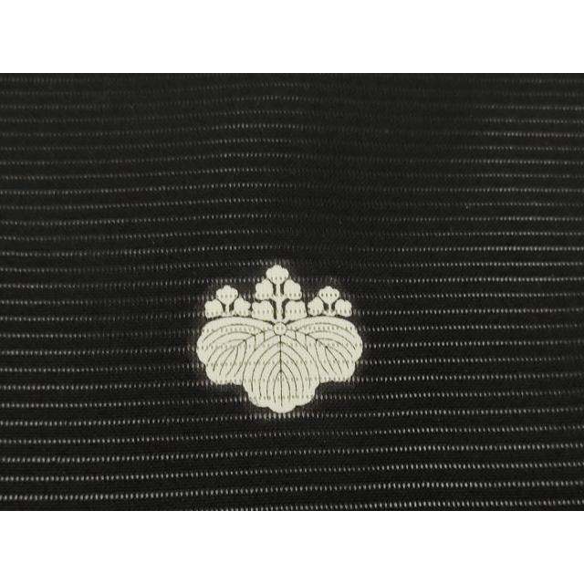 平和屋着物＊夏物　黒紋付　黒反物　着尺　絽　逸品　未使用　DAAW7683zzz 平和屋着物＊夏物 黒紋付 黒反物 着尺 絽 作家物 泥染黒 逸品 未使用