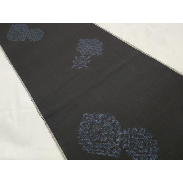 平和屋着物●結城紬　反物　着尺　変わり菱花文　証紙付き　逸品　未使用　DABA7827zzz