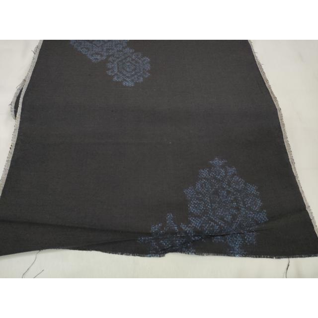 平和屋着物●結城紬　反物　着尺　変わり菱花文　証紙付き　逸品　未使用　DABA7827zzz