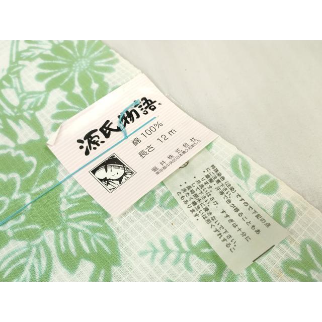 平和屋着物＊夏物　綿紅梅　浴衣　反物　着尺　花の星座　源氏物語　乱菊　花尽くし　綿　逸品　未使用　DABA7853zzz 平和屋着物＊夏物 綿紅梅 浴衣 反物 着尺 花の星座 源氏物語 乱菊 花