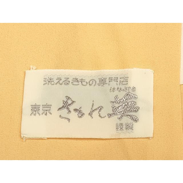 平和屋着物●洗える最高級着物　＜英＞はなぶさ謹製　色無地　小麦色　DABA8890du 平和屋着物○洗える最高級着物 ＜英＞はなぶさ謹製 色無地 小麦色