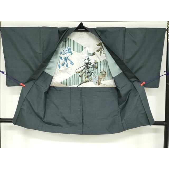平和屋着物●男性　本場大島紬　アンサンブル　80亀甲　総詰め　正絹　逸品　DABB0424ud