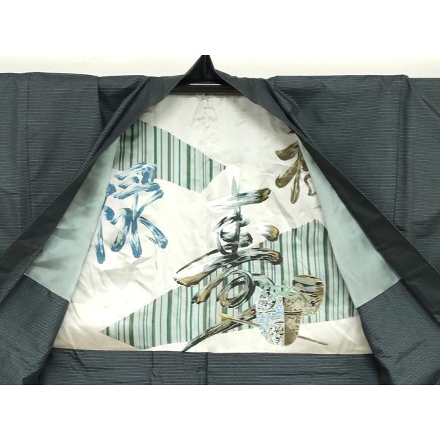 平和屋着物●男性　本場大島紬　アンサンブル　80亀甲　総詰め　正絹　逸品　DABB0424ud