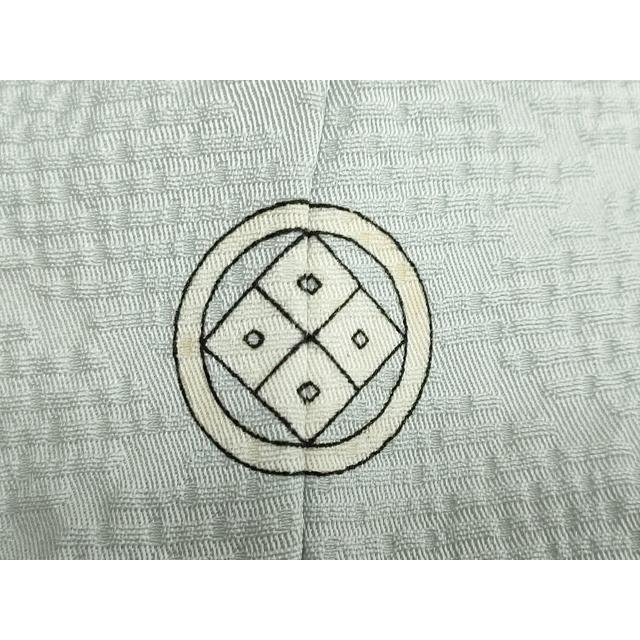 平和屋着物●洗える最高級着物　＜英＞はなぶさ謹製　色無地　代わり格子地紋　藍白色　洗える着物　DABB0506ud