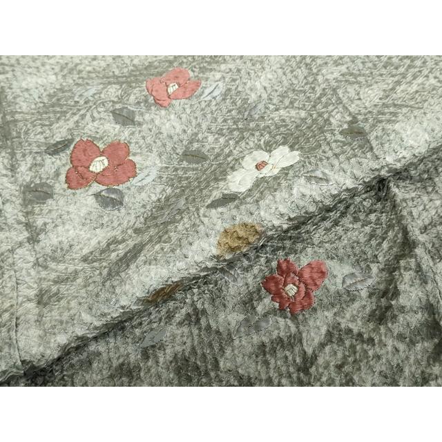 総シルク訪問着 グリーングラデーション 刺繍 170センチ対応 平和屋 