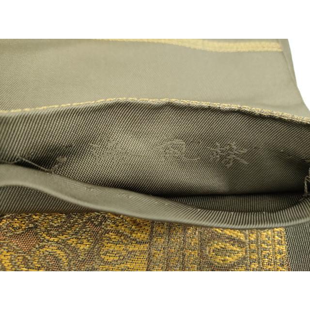 平和屋着物○洛風林 工芸帯地 六通柄 本袋帯 更紗花文 金糸 正絹 逸品
