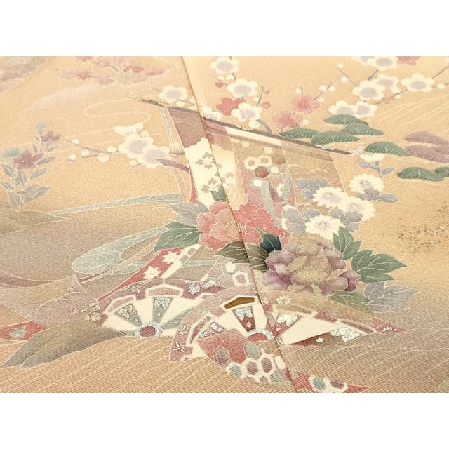平和屋着物▽紬 反物 着尺 幾何学文様 逸品 未使用 DAAZ4615we 平和屋 