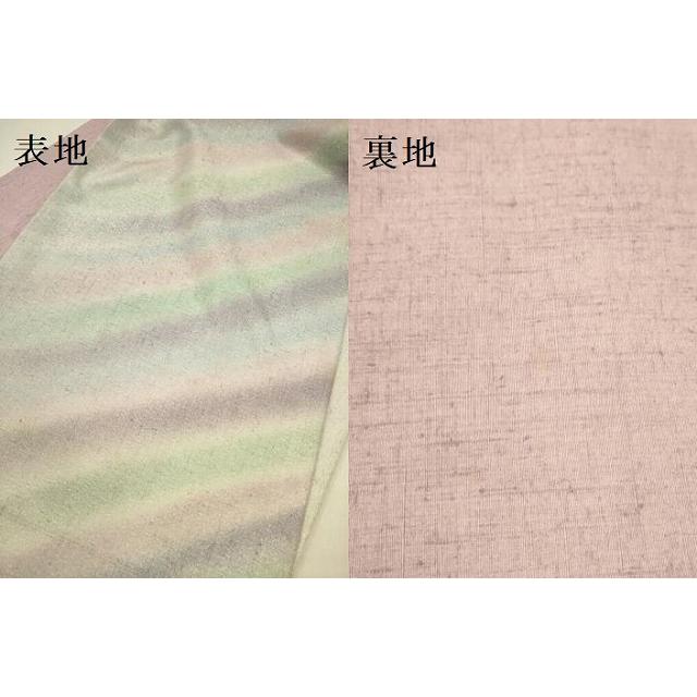平和屋着物●五月みどりプロデュース　結城紬地　六通柄袋帯　霞文　金銀糸　正絹　逸品　CABE8699hy 平和屋着物○五月みどりプロデュース 結城紬地 両面 六通柄袋帯 結城紬