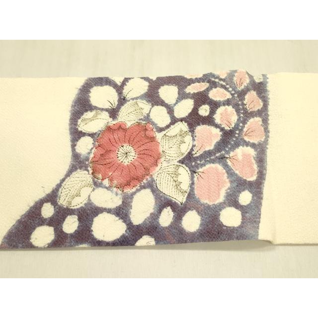 平和屋着物○九寸名古屋帯 辻が花 鬼しぼ縮緬 正絹 逸品 DABB7539op 