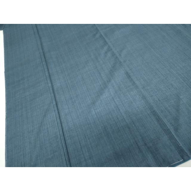 平和屋着物●本場結城紬　重要無形文化財　深縹色　正絹　逸品　DABC2170ud 平和屋着物○本場結城紬 重要無形文化財 深縹色 正絹 逸品 DABC2170ud