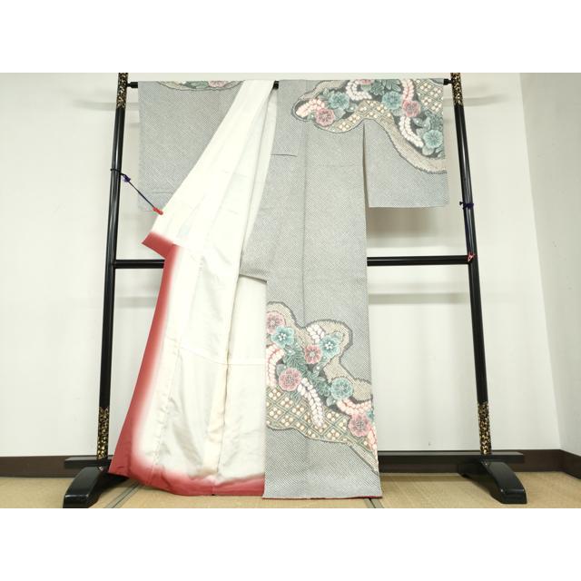 平和屋着物○名門 藤娘きぬたや・総絞り 訪問着 辻が花 正絹 逸品