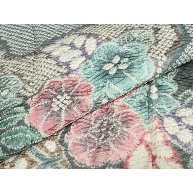 平和屋着物○名門 藤娘きぬたや・総絞り 訪問着 辻が花 正絹 逸品