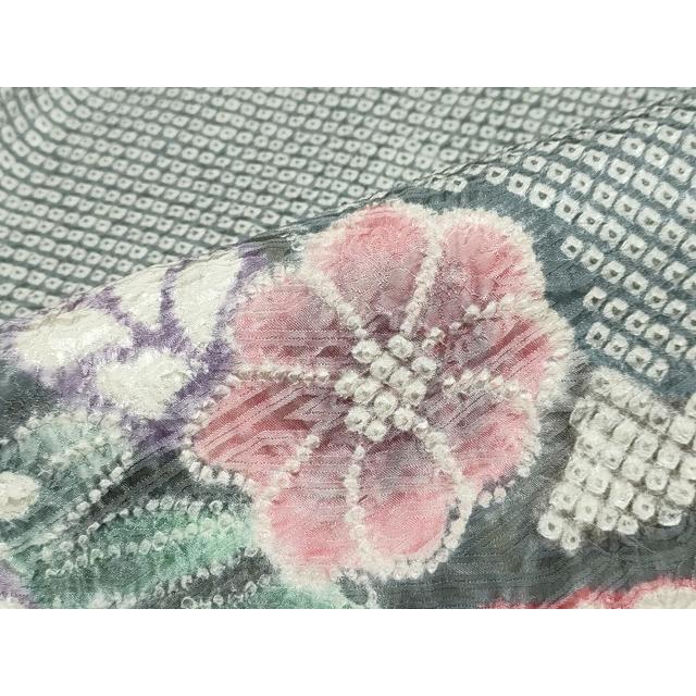 平和屋着物○名門 藤娘きぬたや・総絞り 訪問着 辻が花 正絹 逸品 