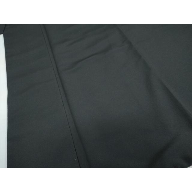 平和屋着物○男性 色無地 黒色 キングサイズ 洗える着物 DABC2422ud