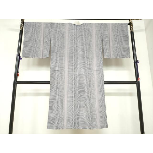 平和屋着物○長襦袢 無双仕立て 変わり格子文 やまと誂製 正絹 逸品