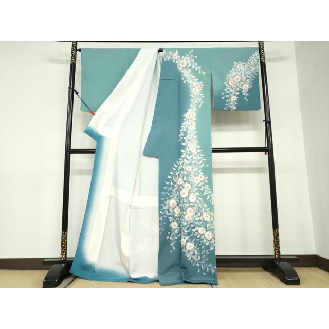 平和屋着物○訪問着 絞り 辻が花 鈴乃屋扱い ロング丈 正絹 逸品