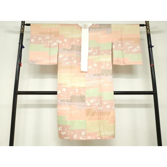 平和屋着物●長襦袢　無双仕立て　エ霞草花文　金彩　正絹　逸品　未使用　DABC2649ud 平和屋着物○長襦袢 無双仕立て エ霞草花文 金彩 正絹 逸品 未使用