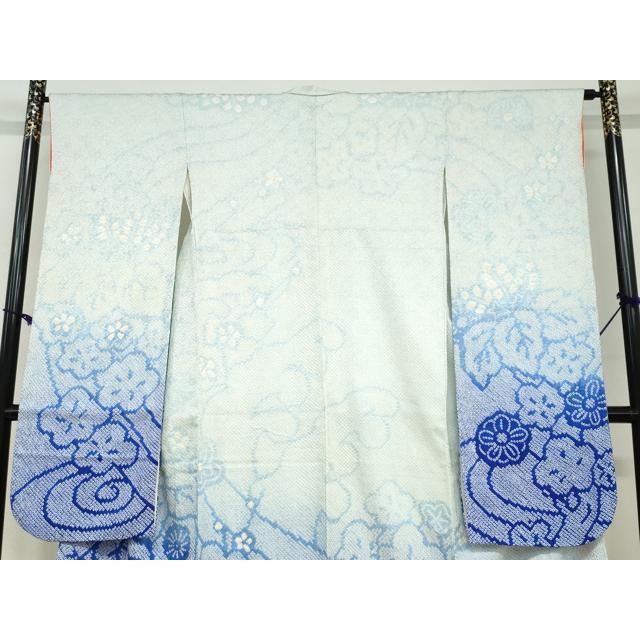 平和屋着物●豪華振袖　絞り　扇面草花文　正絹　逸品　DABC2587ud 平和屋着物○豪華振袖 絞り 扇面草花文 正絹 逸品 DABC2587ud 【公式通販】