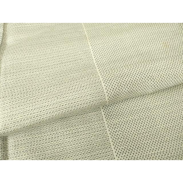 平和屋着物●結城紬　間道　120亀甲　正絹　逸品　DABC3055az_4