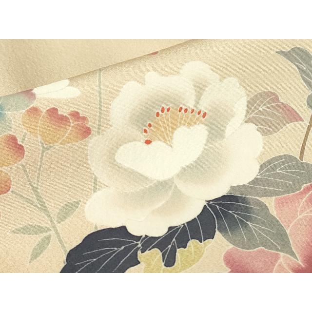 平和屋着物●本加賀友禅作家　金丸充夫　訪問着　枝花文　正絹　逸品　DABC3056az_6