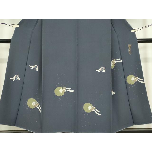 平和屋着物●世界的人形師　辻村寿三郎　ジュサブロー　訪問着　雪輪兎　正絹　逸品　DABC3655az