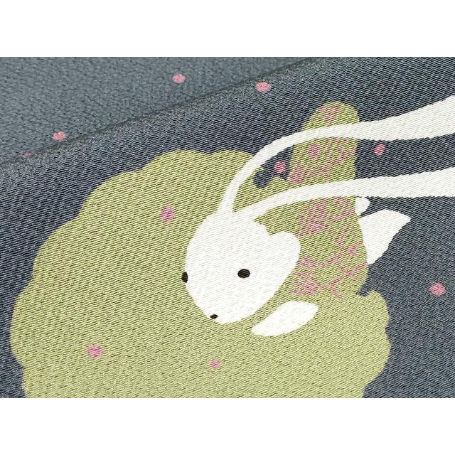 平和屋着物●世界的人形師　辻村寿三郎　ジュサブロー　訪問着　雪輪兎　正絹　逸品　DABC3655az