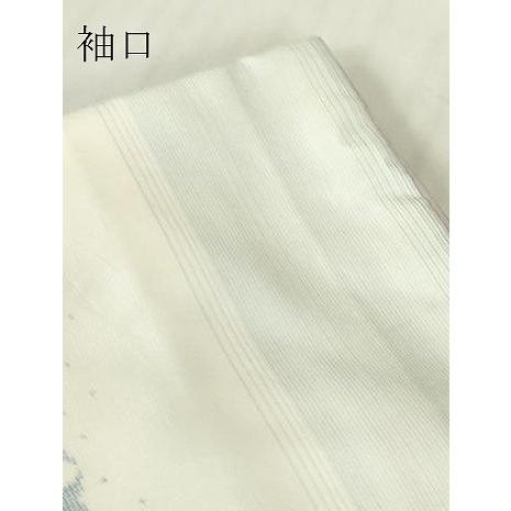 平和屋着物○本場大島紬 白大島 9マルキ 雪輪間道 正絹 逸品