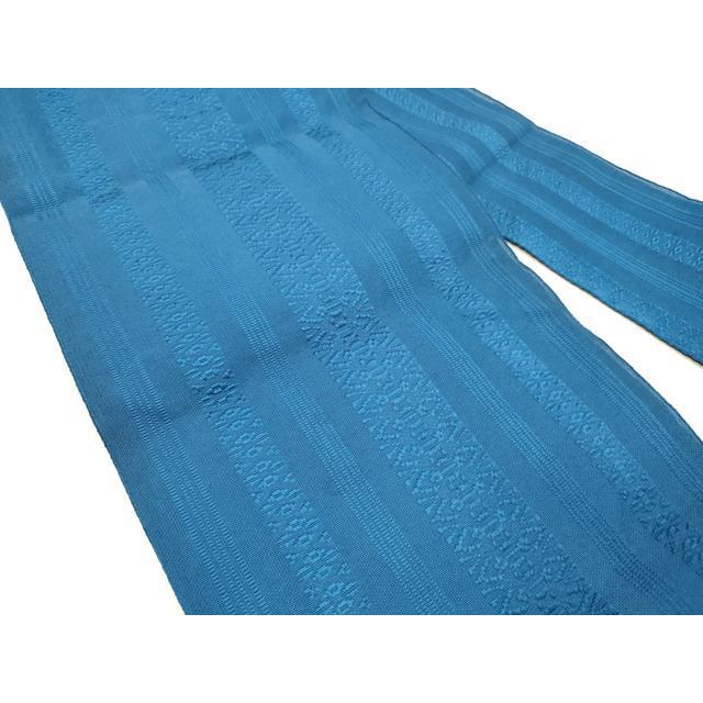 平和屋着物＊夏物　博多織　八寸名古屋帯　献上　紺瑠璃色　DABC8348cm 平和屋着物＊夏物 博多織 八寸名古屋帯 献上 紺瑠璃色 DABC8348cm