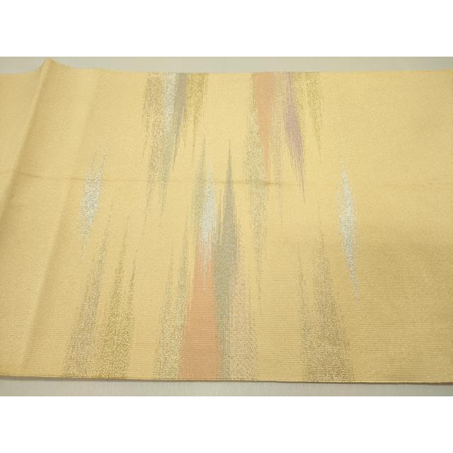 平和屋着物●爪掻き本綴れ　八寸名古屋帯　霞文　金銀糸　正絹　逸品　DABD0201op_4