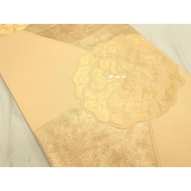 平和屋着物○三風魯・堀江三郎 六通柄 本袋帯 舞花 金糸 正絹 逸品