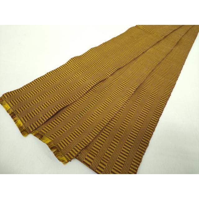 平和屋着物○男性 本場黄八丈 角帯 間道 正絹 逸品 DABD1505ps : 平和