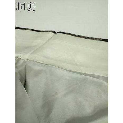 平和屋着物●本場大島紬　龍郷絣　花菱文　正絹　逸品　DABD1645ps