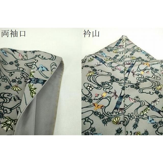 平和屋着物●本場琉球紅型　小紋　花鳥文　正絹　逸品　DABD1662ps 平和屋着物○本場琉球紅型 小紋 花鳥文 正絹 逸品 DABD1662ps : 平和屋