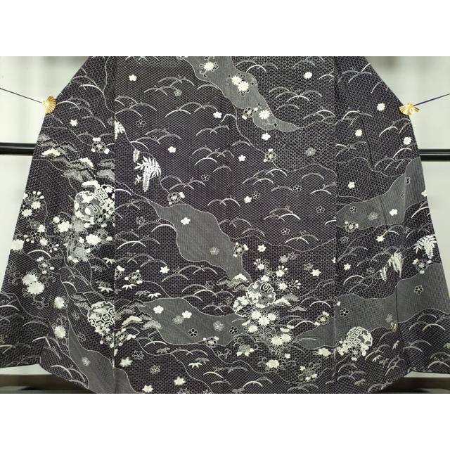 平和屋着物●最高級　中国三大刺繍　スワトウ刺繍　汕頭刺繍　総刺繍　訪問着　雪輪宝尽くし花文　正絹　逸品　DABD1855ps_4
