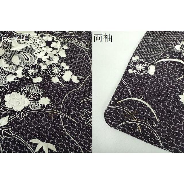 平和屋着物●最高級　中国三大刺繍　スワトウ刺繍　汕頭刺繍　総刺繍　訪問着　雪輪宝尽くし花文　正絹　逸品　DABD1855ps_9