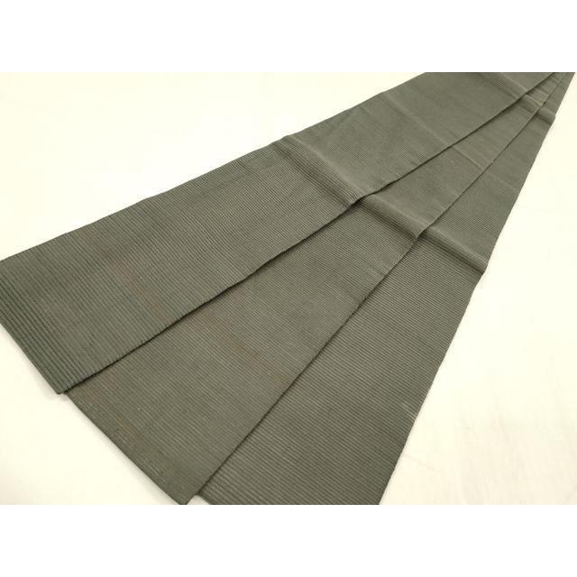 平和屋着物＊夏物 男性 絽綴れ 角帯 革色 正絹 逸品 DABD6877cmの通販