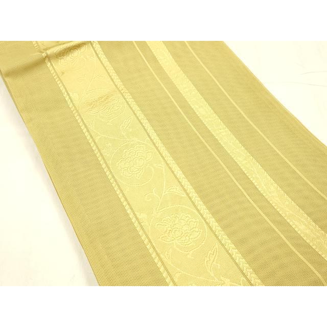 平和屋着物＊夏物　博多織　全通柄　京袋帯　花間道　花葉色　DABD6923cm