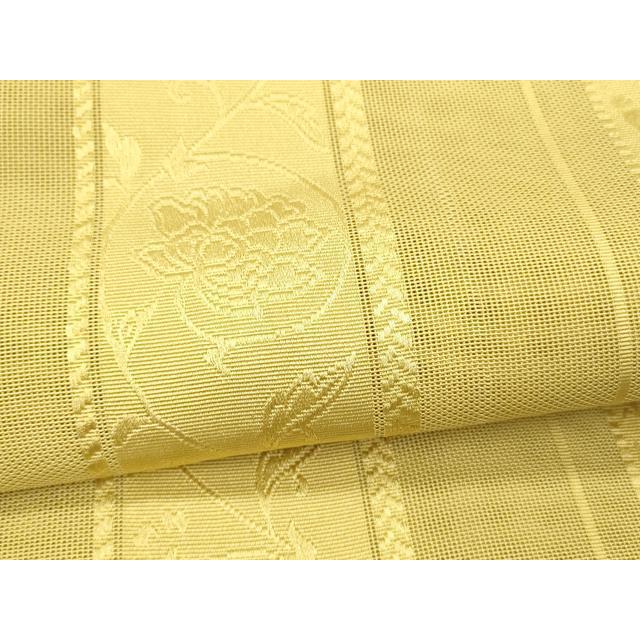 平和屋着物＊夏物　博多織　全通柄　京袋帯　花間道　花葉色　DABD6923cm