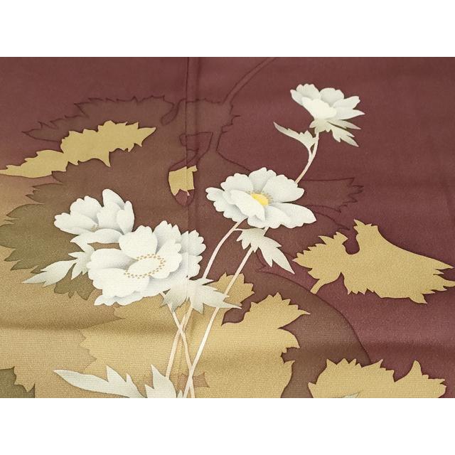 値下げ！丹下雄介　グラデーション訪問着 平和屋着物○京の匠日展作家 丹下雄介 訪問着 草花文 シルエット 暈し