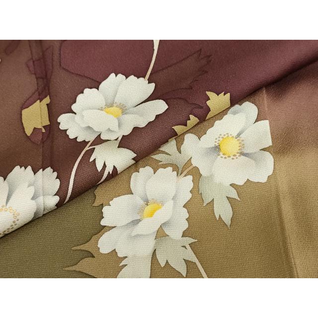 平和屋着物○京の匠日展作家 丹下雄介 訪問着 草花文 シルエット 暈し