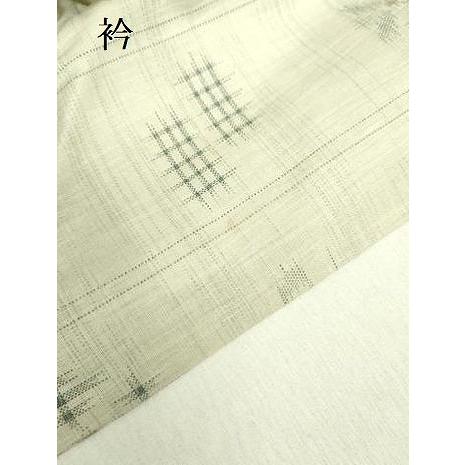 平和屋着物▽小紋　単衣　絣文様　洗える着物　DABE1403op_7