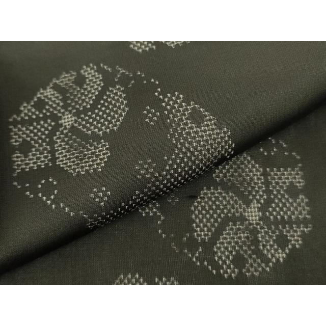 平和屋着物＊夏物　本場大島紬　夏大島　舞花　正絹　逸品　DABE1851op_4