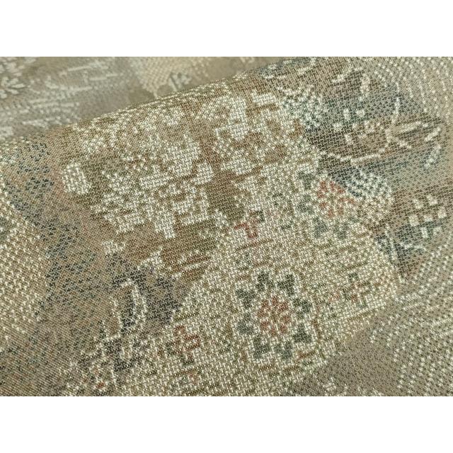 平和屋着物●本場大島紬　9マルキ　正倉院花文　さが美扱い　正絹　逸品　DABE4039az