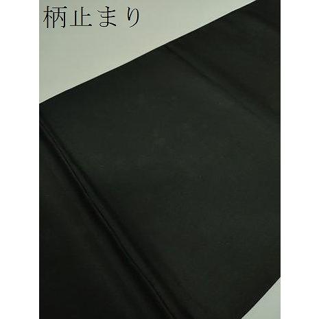 平和屋着物●六通柄袋帯　唐織　笹竹に雀　黒地　正絹　逸品　DABE5057ps